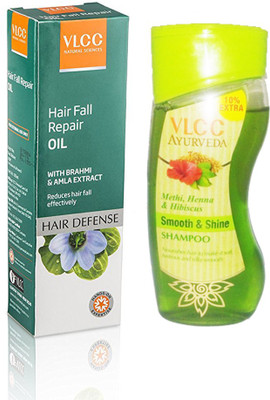 

VLCC Hair Fall Repair Oil & Ayurveda Smooth & Shine Shampoo(210 ml)