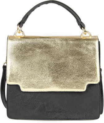 

SUGARUSH Satchel(Black, Gold)