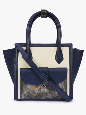 

Phive Rivers Hand-held Bag(Blue, Beige), Beige;blue