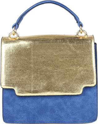 

SUGARUSH Satchel(Blue, Gold)