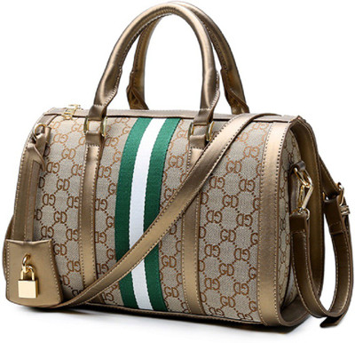 

Tanned Hand-held Bag(Gold)