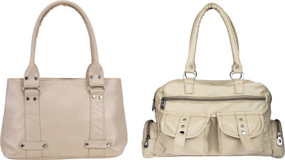 

Lady bar Shoulder Bag(Beige)