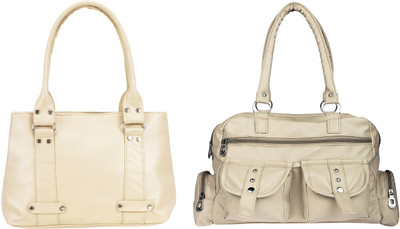 

Lady bar Shoulder Bag(Beige)