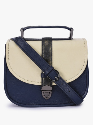 

Phive Rivers Sling Bag(Blue, Beige), Beige;blue