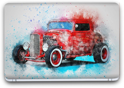 

Flipkart SmartBuy Red Vintage Car Vinyl Laptop Skin (3M/Avery Vinyl, Matte Laminated, 15" x 10") Vinyl Laptop Decal 15.6