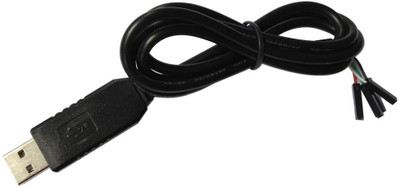 

Robocraze PL2303HX USB To TTL To UART RS232 COM Cable Module Converter(Black)