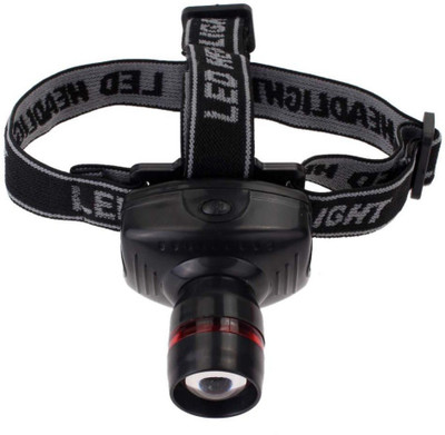 

RHONNIUM ™ Waterproof 3W COB LED Headlamp 3 Mode Head Light For bicycle Outdoor Sport Fish Camping Lantern with telescopic cloth belt LED Headlamp(Soft Midnight), Black