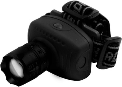 

RHONNIUM ® Led Headlamps 3W LED Torch Head Light Headlight Zoomable Head Lamp Flashlight for Outdoor Sport LED Headlamp(Phthalo), Black