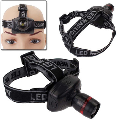 

VibeX ® Heavy Duty Ultra Bright Waterproof LED Headlamp LED Headlamp(Black), Multicolor