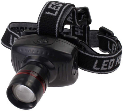 

VibeX ™ Waterproof LED Headlamp 3W 800Lumens Outdoor Flashlight Zoomable Headlight Lamp Light LED Headlamp(Black), Multicolor