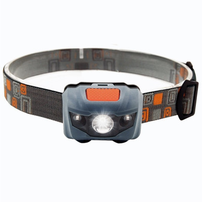 

RHONNIUM ® Headlamp Bike Flashlight ,White and Blue Super Bright LED Color Professional- and Lightweight LED Headlamp(Davy's gray), Grey