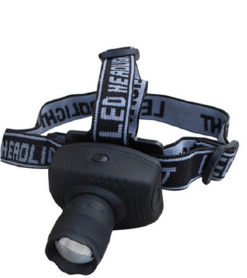 

RHONNIUM ™ 3W LED Headlamp Flashlight Zoomable Headlight Head Torch Lamp Light AAA LED Headlamp(Dense Black)