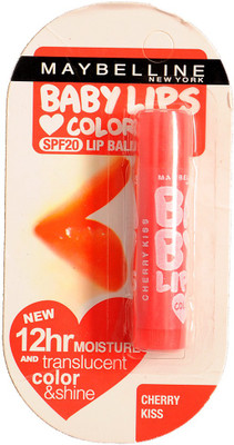 

Maybelline BABY LIPS LIPBALM 12HR & TRANSLUCENT COLOR & SHINE CHERRY KISS SPF20(4 g)