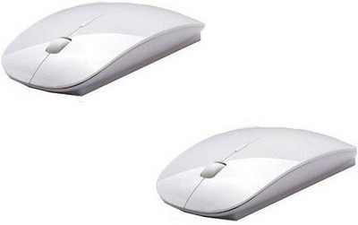 

techdeal 2PC 2.4Ghz Ultra Slim (USB, White) Wireless Optical Gaming Mouse(USB 2.0, White)