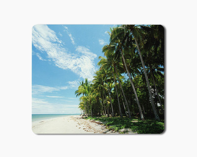 

iKraft Mouse Pad Professional Gaming Mouse Mat Scenic Beach Printed Mousepad with Non-slip Rubber Base for Home, Office, Gaming Mousepad(Black)
