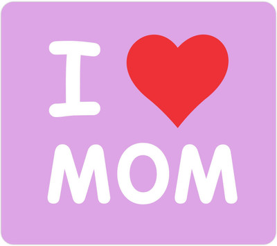 

Giftsmate Gifts for Mom, Mouse pad for Mom I love Mom Mousepad(Multicolor)