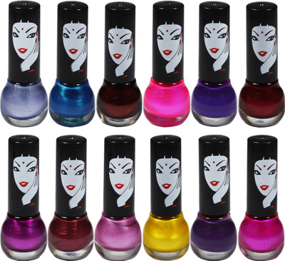 

Color Diva Matki Nail Paint Multicolor(Pack of 12)