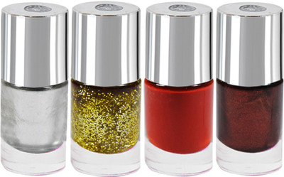 

La Perla International Multicolor Shade-101B Nail Paint Multicolor(Pack of 4)