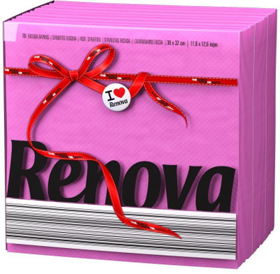 

Renova Paper Napkins - Fuschia , Extra Soft And Absorbent Paper, First Time In INDIA Multicolor Napkins