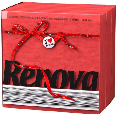 

Renova Paper Napkins - Red , Extra Soft And Absorbent Paper, First Time In INDIA Multicolor Napkins