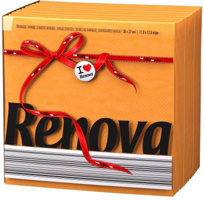 

Renova Paper Napkins - Orange , Extra Soft And Absorbent Paper, First Time In INDIA Multicolor Napkins
