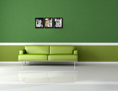 RRFRIENDS MDF Photo Frame(Black, 3 Photos)