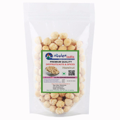 

Stylesindia Whole Unsalted, Blanched Turkish Hazelnuts(250 g, Pouch)