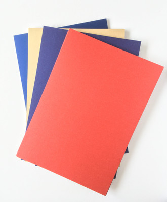 

SpecialMe Merakii Premium quality both side colored sparkle paper for art and craft. 240gsm unruled A4 Craft paper(Set of 1, Desert Sand, Navy Blue, Royal Blue, Red)