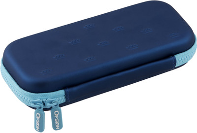 

Ofsign Multipurpose Crown Art Canvas Pencil Box(Set of 1, Blue)