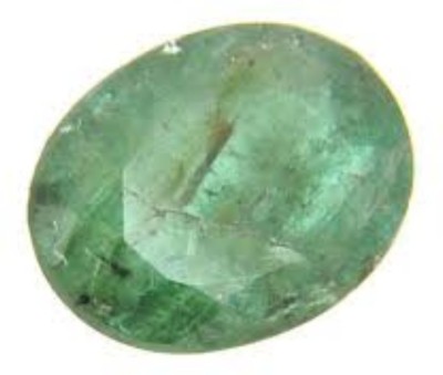 Durga gems Certified Natural Emerald Gemstone (Panna) 6.50 Ratti Stone