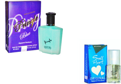 

Wellgoods Set of (2) Dashing Blue~Small Blue Heart --120ml Eau de Parfum - 120 ml(For Men & Women)