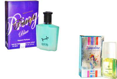 

Wellgoods Set of (2) Dashing Blue~Jasmine --120ml Eau de Parfum - 120 ml(For Men & Women)