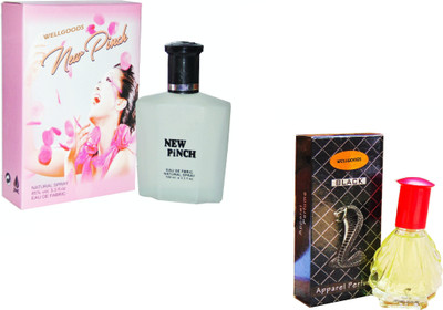 

Wellgoods Set of (2) New Pinch~ Cobra -130ml Eau de Parfum - 130 ml(For Men & Women)