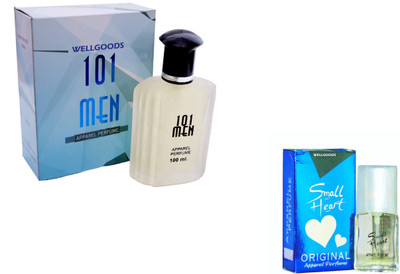

Wellgoods Set of (2) 101 MEN~Small Blue Heart --120ml Eau de Parfum - 120 ml(For Men & Women)