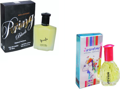 

Wellgoods Set of (2) Attractive Black ~ Jasmine -130ml Eau de Parfum - 130 ml(For Men & Women)
