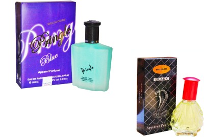 

Wellgoods Set of (2) Dashing Blue ~ Cobra Black -130ml Eau de Parfum - 130 ml(For Men & Women)