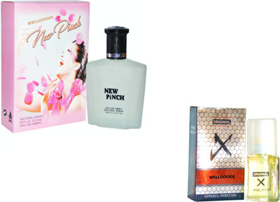 

Wellgoods Set of (2) New Pinch~X-black --120ml Eau de Parfum - 120 ml(For Men & Women)
