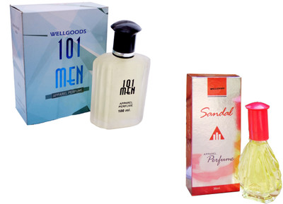 

Wellgoods Set of (2) 101 MEN ~ Sandel -130ml Eau de Parfum - 130 ml(For Men & Women)