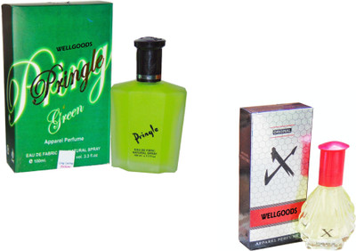 

Wellgoods Set of (2) Groomy Green ~ Silver X -130ml Eau de Parfum - 130 ml(For Men & Women)