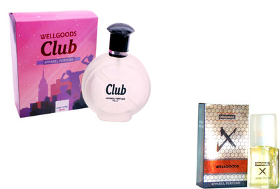 

Wellgoods Set Of (2) Club ~ X-Black --120ml Eau de Parfum - 120 ml(For Men & Women)