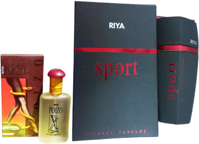 

Riya SPORT PERFUME 100 ML + POIZO PERFUME 30 ML Eau de Parfum - 30 ml(For Men & Women)