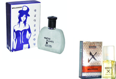 

Wellgoods Set of (2) Blue Lady~ X-Black --120ml Eau de Parfum - 120 ml(For Men & Women)