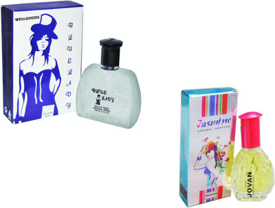 

Wellgoods Set of (2) Blue Lady~ Jasmine-130ml Eau de Parfum - 130 ml(For Men & Women)