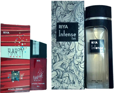 

Riya INTENSE DARK PERFUME 80 ML +PARTY WEAR PERFUME 30 ML Eau de Parfum - 30 ml(For Men & Women)