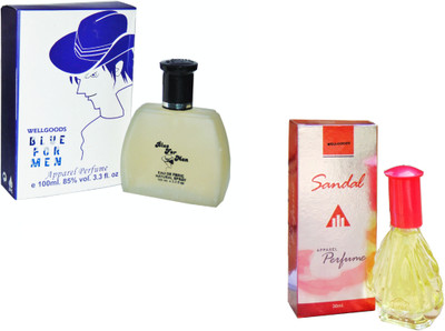 Wellgoods Set of (2) Blue For Men ~ Sandel -130ml Eau de Parfum - 130 ml(For Men & Women)