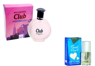 

Wellgoods Set Of (2) Club ~ Small Heart Blue --120ml Eau de Parfum - 120 ml(For Men & Women)