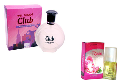 

Wellgoods Set Of (2) Club ~ Rose --120ml Eau de Parfum - 120 ml(For Men & Women)