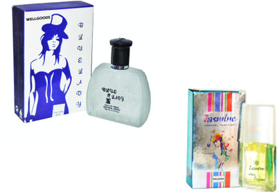 

Wellgoods Set of (2) Blue Lady~Jasmine --120ml Eau de Parfum - 120 ml(For Men & Women)
