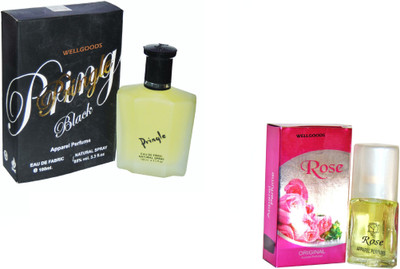 

Wellgoods Set of (2) Attractive Black ~ Rose --120ml Eau de Parfum - 120 ml(For Men & Women)