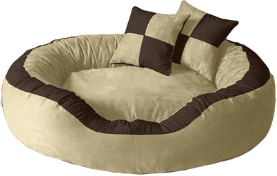 

petitude pet store MAR076 S Pet Bed(Brown & Cream)